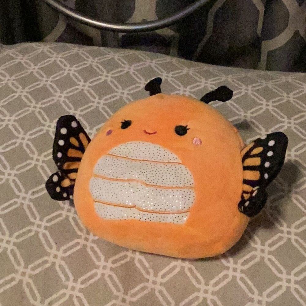 Squishmallos Monarch Orange Butterfly small stuffed animal